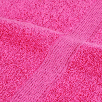 6 Piece Premium Towel Set SOLUND Pink 600 gsm
