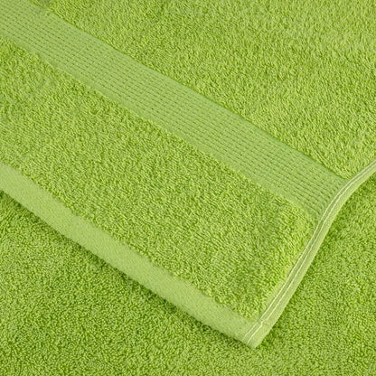 12 Piece Premium Towel Set SOLUND Green 600 gsm
