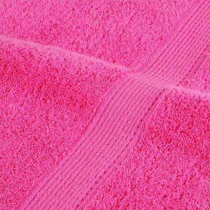 12 Piece Premium Towel Set SOLUND Pink 600 gsm