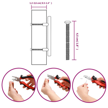 Cabinet Handles 20 pcs Silver 96 mm Stainless Steel