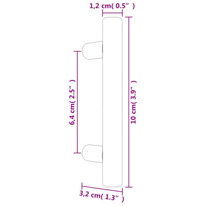 Cabinet Handles 20 pcs Gold 64 mm Stainless Steel