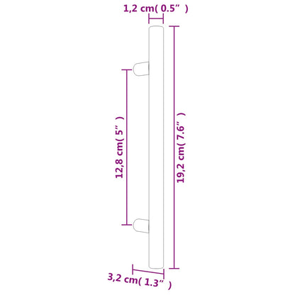 Cabinet Handles 20 pcs Gold 128 mm Stainless Steel
