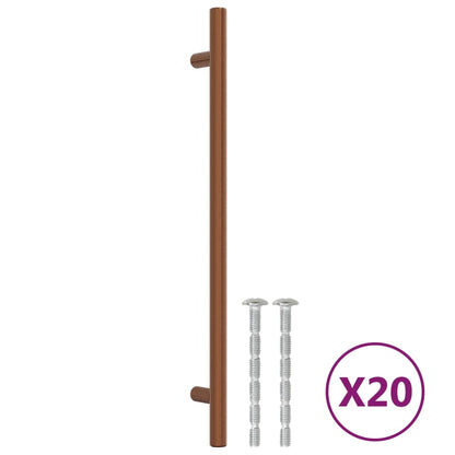 Cabinet Handles 20 pcs Bronze 224 mm Stainless Steel