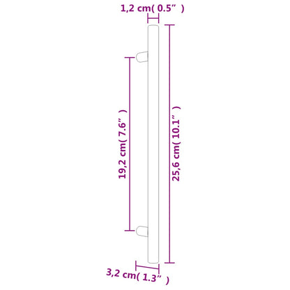 Cabinet Handles 10 pcs Gold 192 mm Stainless Steel