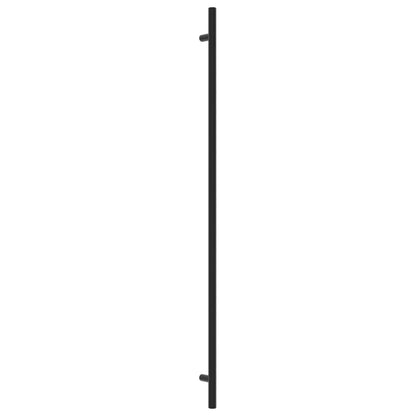 Cabinet Handles 10 pcs Black 480 mm Stainless Steel