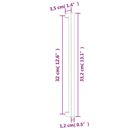 Cabinet Handles 20 pcs Silver 320 mm Stainless Steel