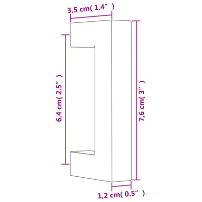 Cabinet Handles 20 pcs Gold 64 mm Stainless Steel