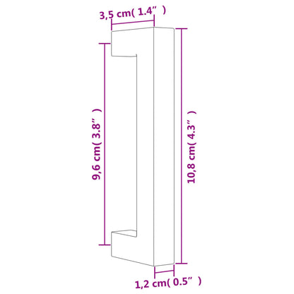 Cabinet Handles 20 pcs Gold 96 mm Stainless Steel