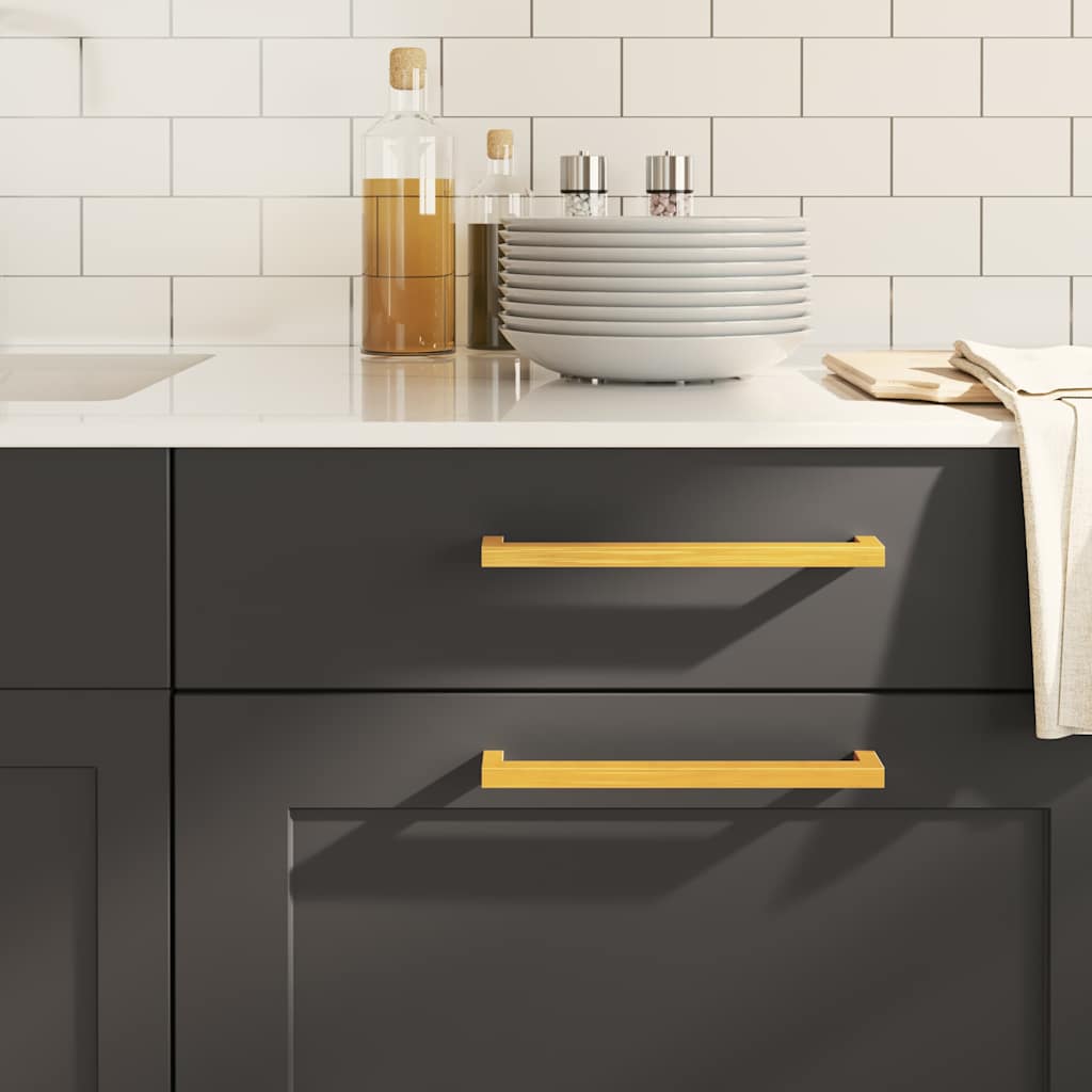 Cabinet Handles 20 pcs Gold 224 mm Stainless Steel