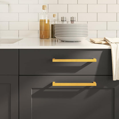 Cabinet Handles 20 pcs Gold 224 mm Stainless Steel