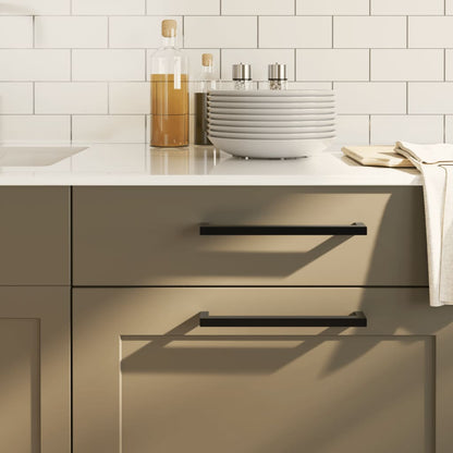 Cabinet Handles 20 pcs Black 224 mm Stainless Steel