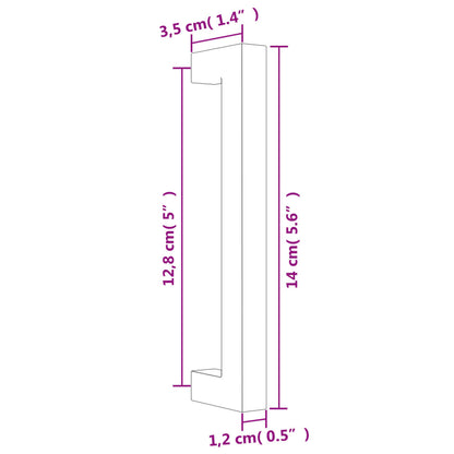 Cabinet Handles 20 pcs Bronze 128 mm Stainless Steel