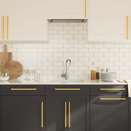 Cabinet Handles 10 pcs Gold 320 mm Stainless Steel