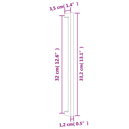 Cabinet Handles 10 pcs Gold 320 mm Stainless Steel