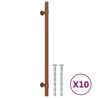 Cabinet Handles 10 pcs Bronze 224 mm Stainless Steel