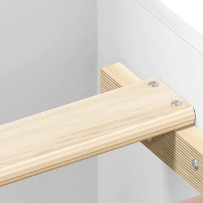 Bed Frame without Mattress White 100x200 cm Engineered Wood