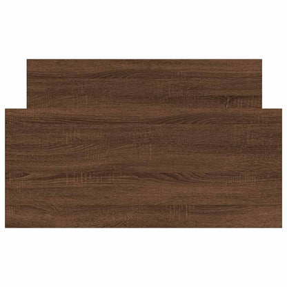 Bed Frame without Mattress Brown Oak 100x200 cm Engineered Wood