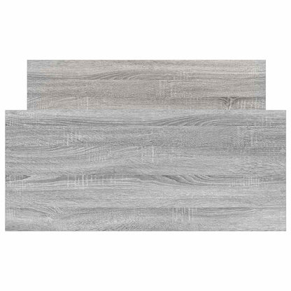 Bed Frame without Mattress Grey Sonoma 90x190 cm Single Engineered Wood