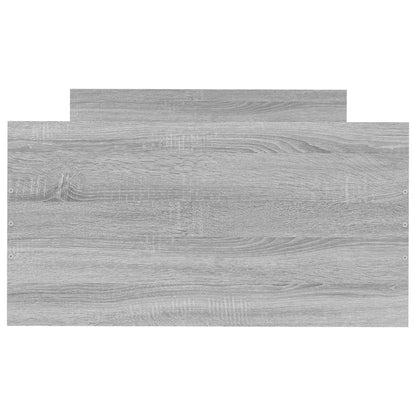 Bed Frame without Mattress Grey Sonoma 75x190 cm Small Single  Engineered Wood