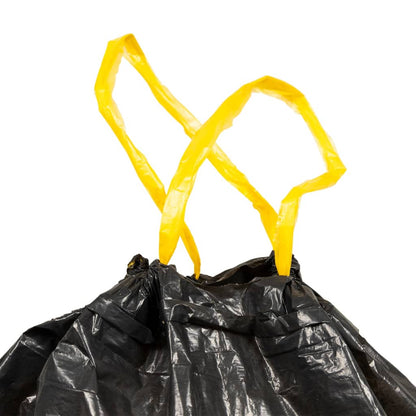 Bin Bags with Drawstrings 250 pcs Black 35 L