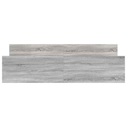 Bed Frame without Mattress Grey Sonoma 200x200 cm