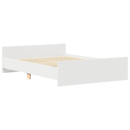 Bed Frame without Mattress White 120x200 cm