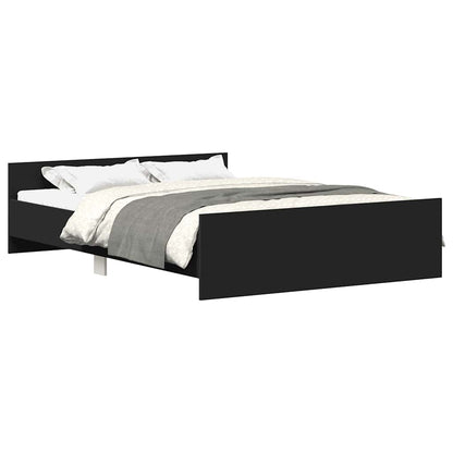 Bed Frame without Mattress Black 120x200 cm