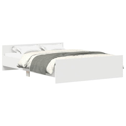 Bed Frame without Mattress White 140x200 cm