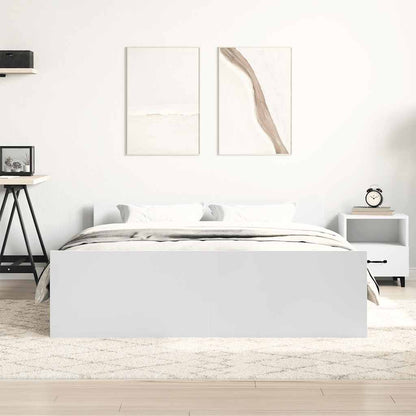 Bed Frame without Mattress White 140x200 cm