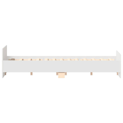 Bed Frame without Mattress White 140x200 cm