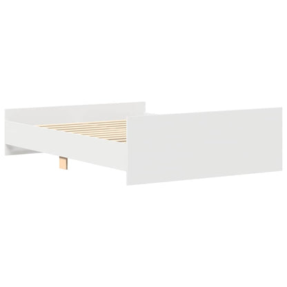 Bed Frame without Mattress White 140x200 cm