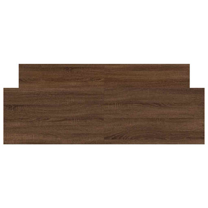 Bed Frame without Mattress Brown Oak 140x200 cm