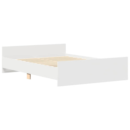 Bed Frame without Mattress White 150x200 cm King Size