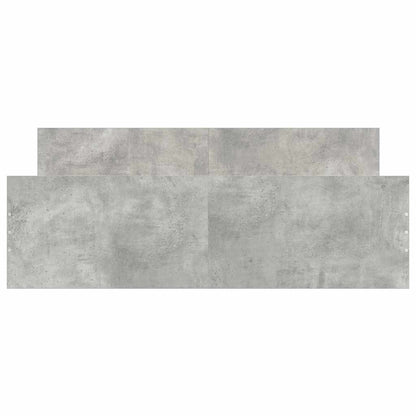 Bed Frame without Mattress Concrete Grey 150x200 cm King Size