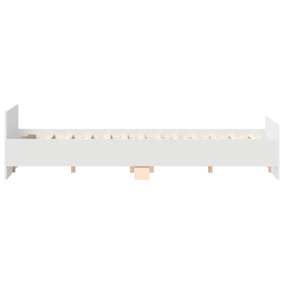 Bed Frame without Mattress White 160x200 cm