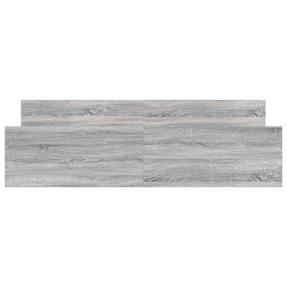 Bed Frame without Mattress Grey Sonoma 160x200 cm
