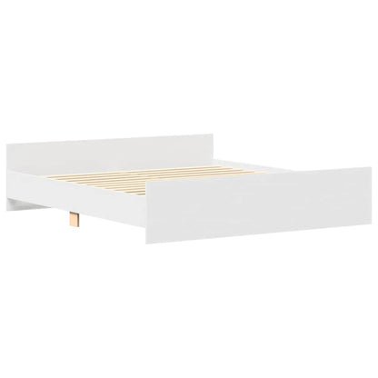Bed Frame without Mattress White 180x200 cm Super King