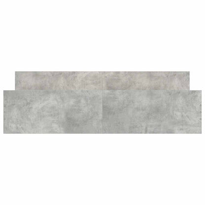 Bed Frame without Mattress Concrete Grey 180x200 cm Super King