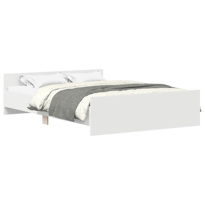 Bed Frame without Mattress White 120x190 cm Small Double