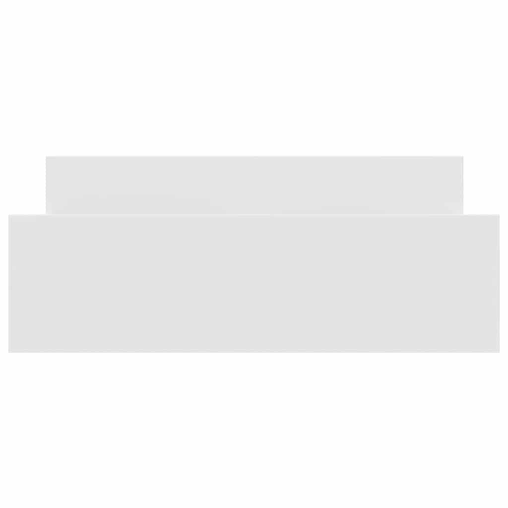 Bed Frame without Mattress White 140x190 cm