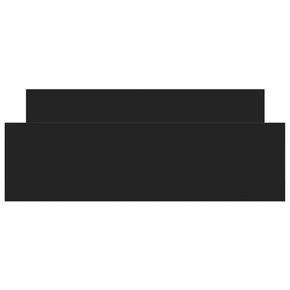 Bed Frame without Mattress Black 140x190 cm