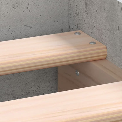 Bed Frame without Mattress Concrete Grey 140x190 cm