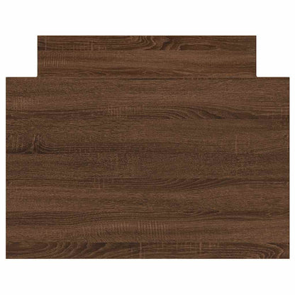 Bed Frame without Mattress Brown Oak 90x200 cm
