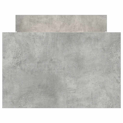 Bed Frame without Mattress Concrete Grey 90x190 cm Single