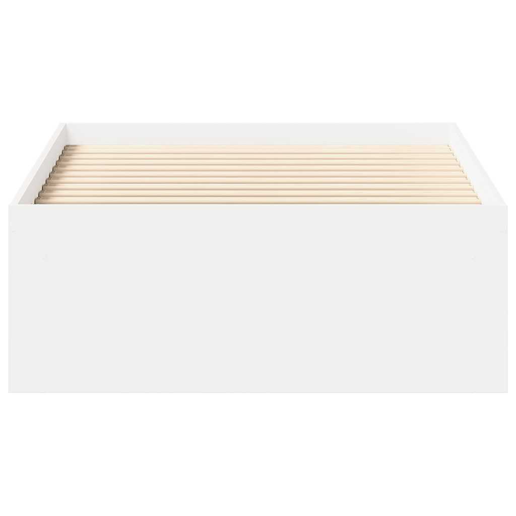 Bed Frame without Mattress White 90x200 cm