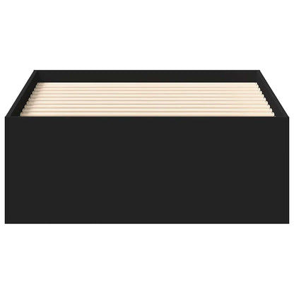 Bed Frame without Mattress Black 100x200 cm