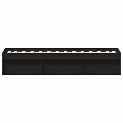 Bed Frame without Mattress Black 90x190 cm Single