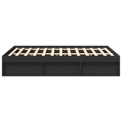 Bed Frame without Mattress Black 120x200 cm