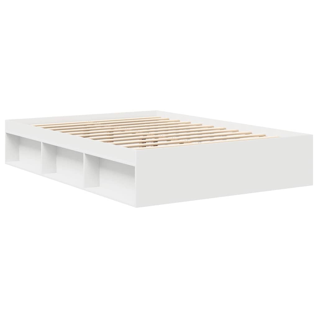 Bed Frame without Mattress White 150x200 cm King Size King Size