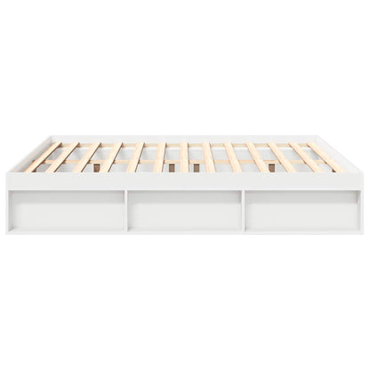 Bed Frame without Mattress White 180x200 cm Super King Super King Size